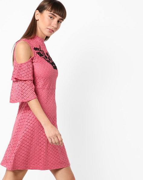 ajio pink dress
