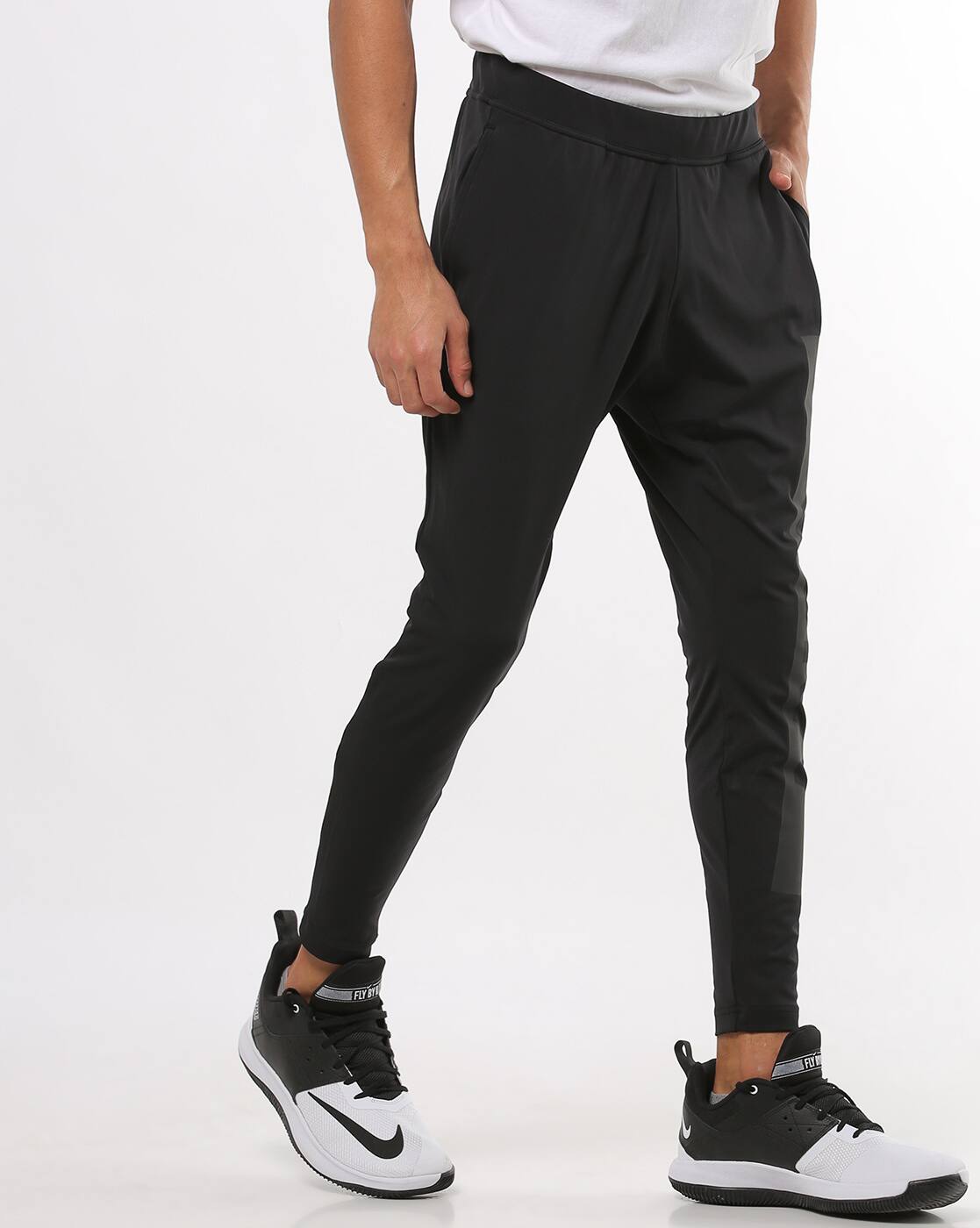 asics black joggers