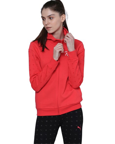 red puma hoodie womens