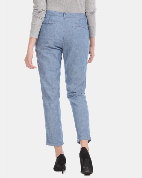 Great Plains Summer Chambray Trousers - Womens Trousers: O&C Butcher