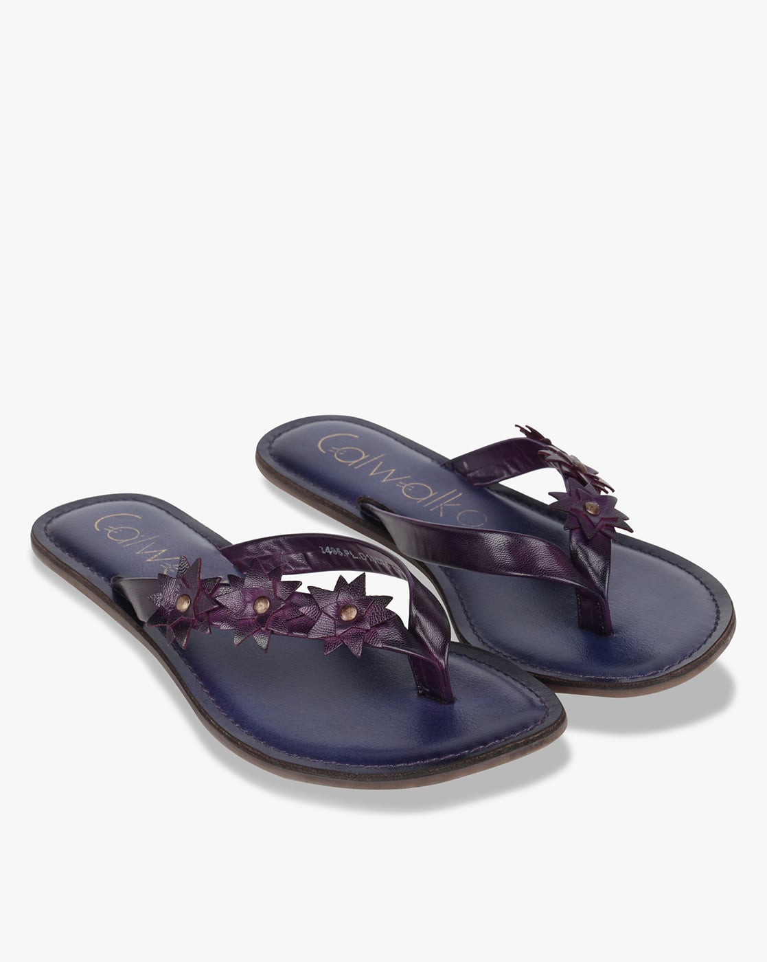 purple thong sandals