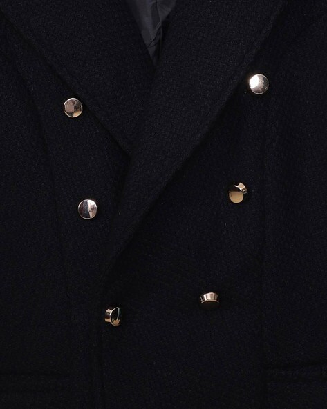 Double-Breasted Blazer with Insert Pockets