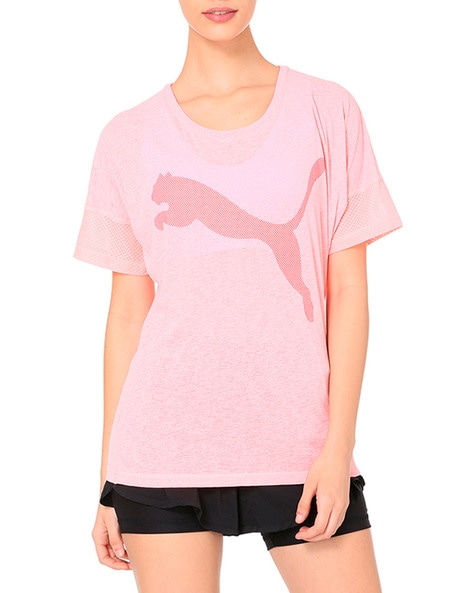 peach puma shirt