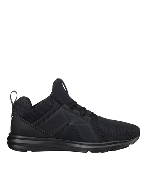 puma men's enzo black running shoes