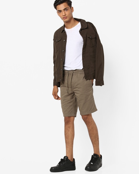 Buy Olive Green Shorts & 3/4ths for Men by Teamspirit Online