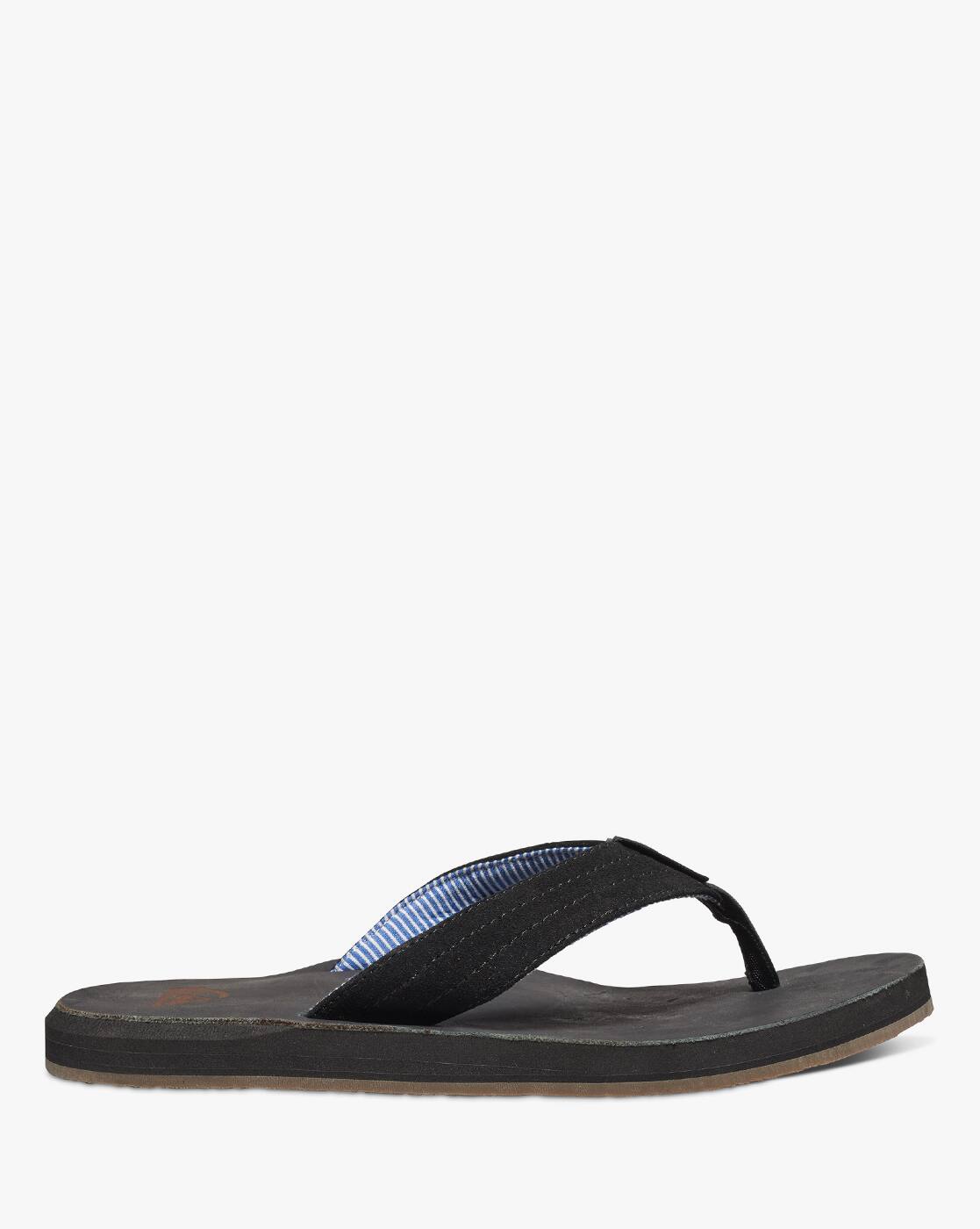 black quiksilver flip flops