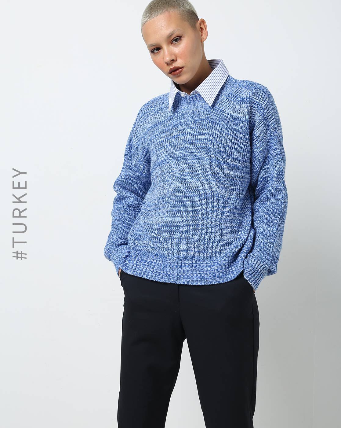 Buy Blue Sweaters & Cardigans for Women by TRENDYOL Online