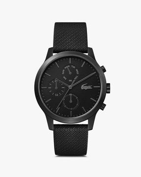 lacoste genuine leather watch