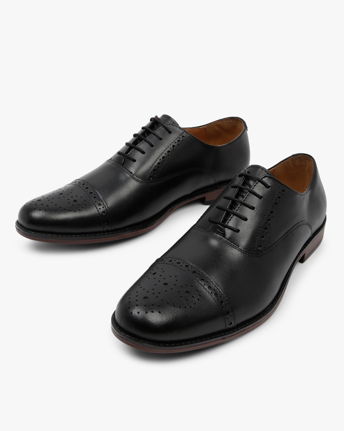black leather oxford shoes