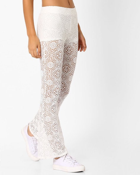 Hailey: Crochet Fringe Pants in White – Chynna Dolls