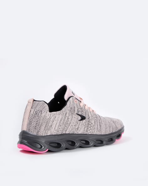 Washable Lace-Up Sport Shoes with Mesh Panelling (Image - 1)