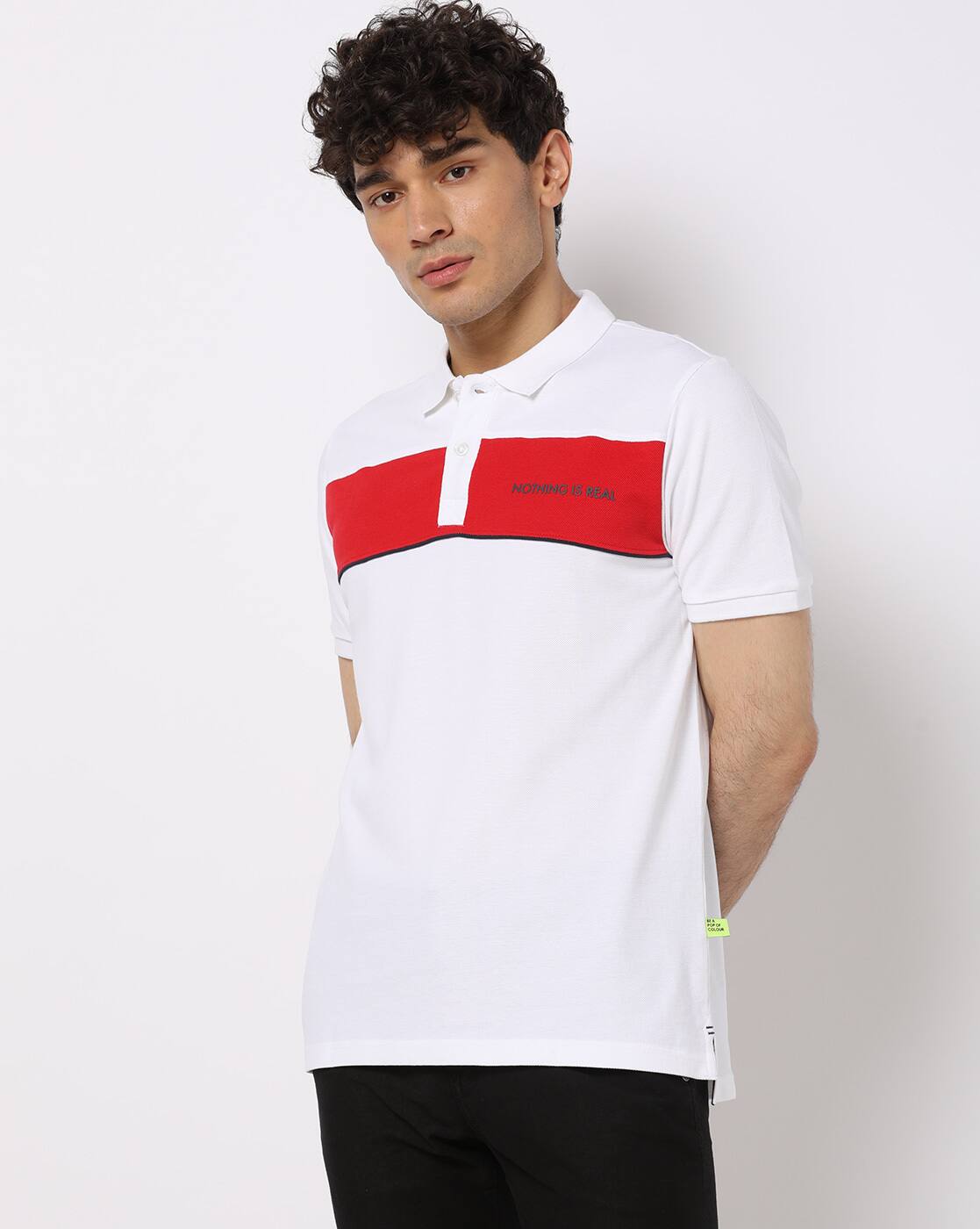 ajio polo t shirts