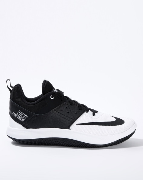 all black low top basketball shoes