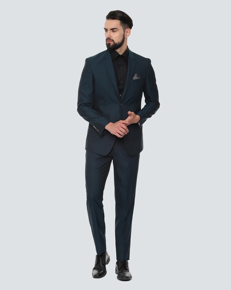 Louis Philippe Black Two Piece Suit
