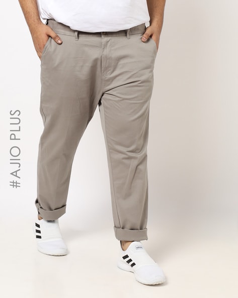 Buy White Trousers & Pants for Men by CROCODILE Online | Ajio.com