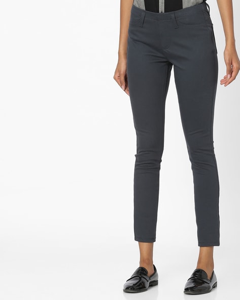 Buy Grey Trousers & Pants for Women by Fig Online