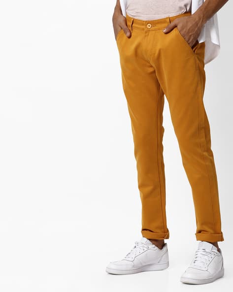 mustard yellow trousers
