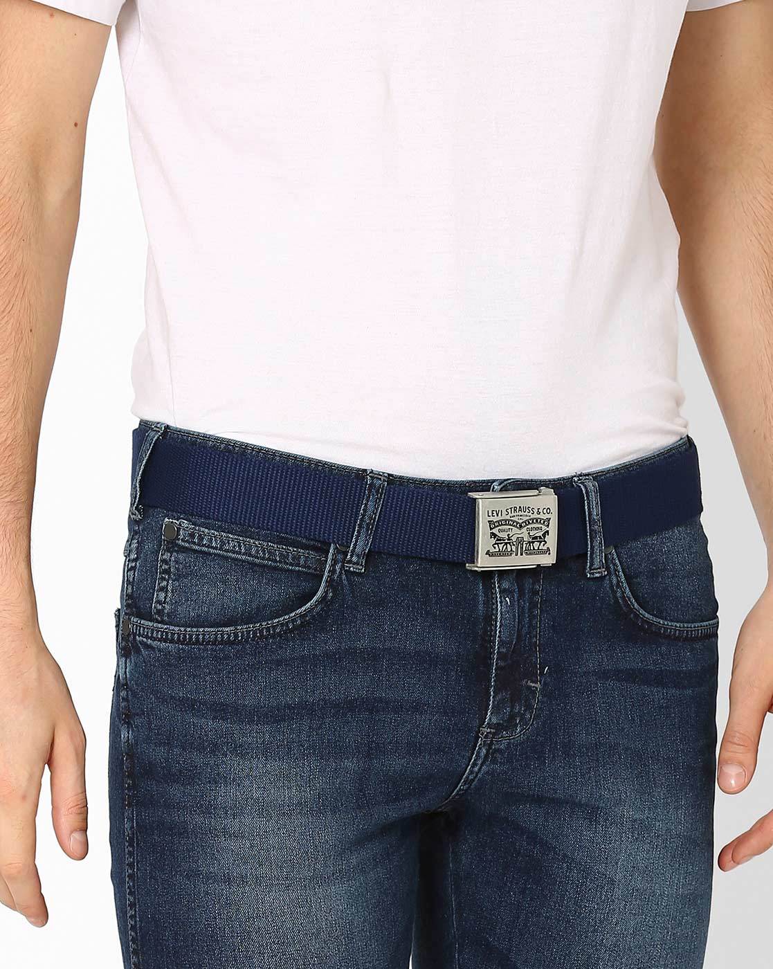 Buy Navy Blue Belts for Men by LEVIS Online 