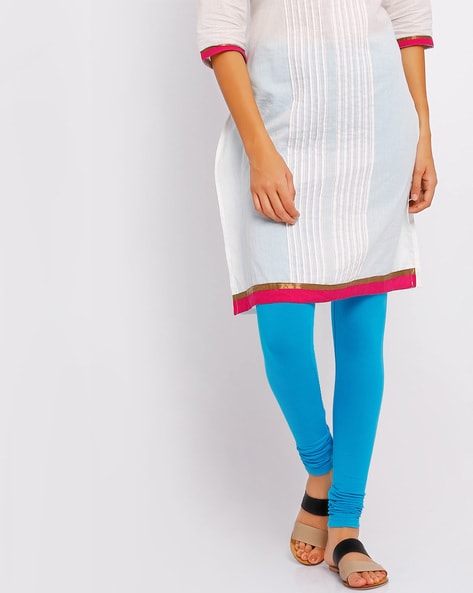 Party Wear Full Sleeve Ladies Designer Blue Kurtis With Legging, Wash Care:  Machine wash at Rs 625 in Jaipur