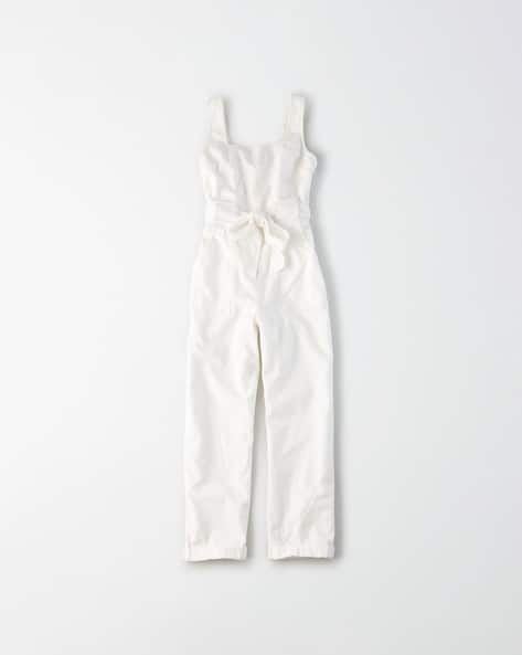 american eagle white jumpsuit