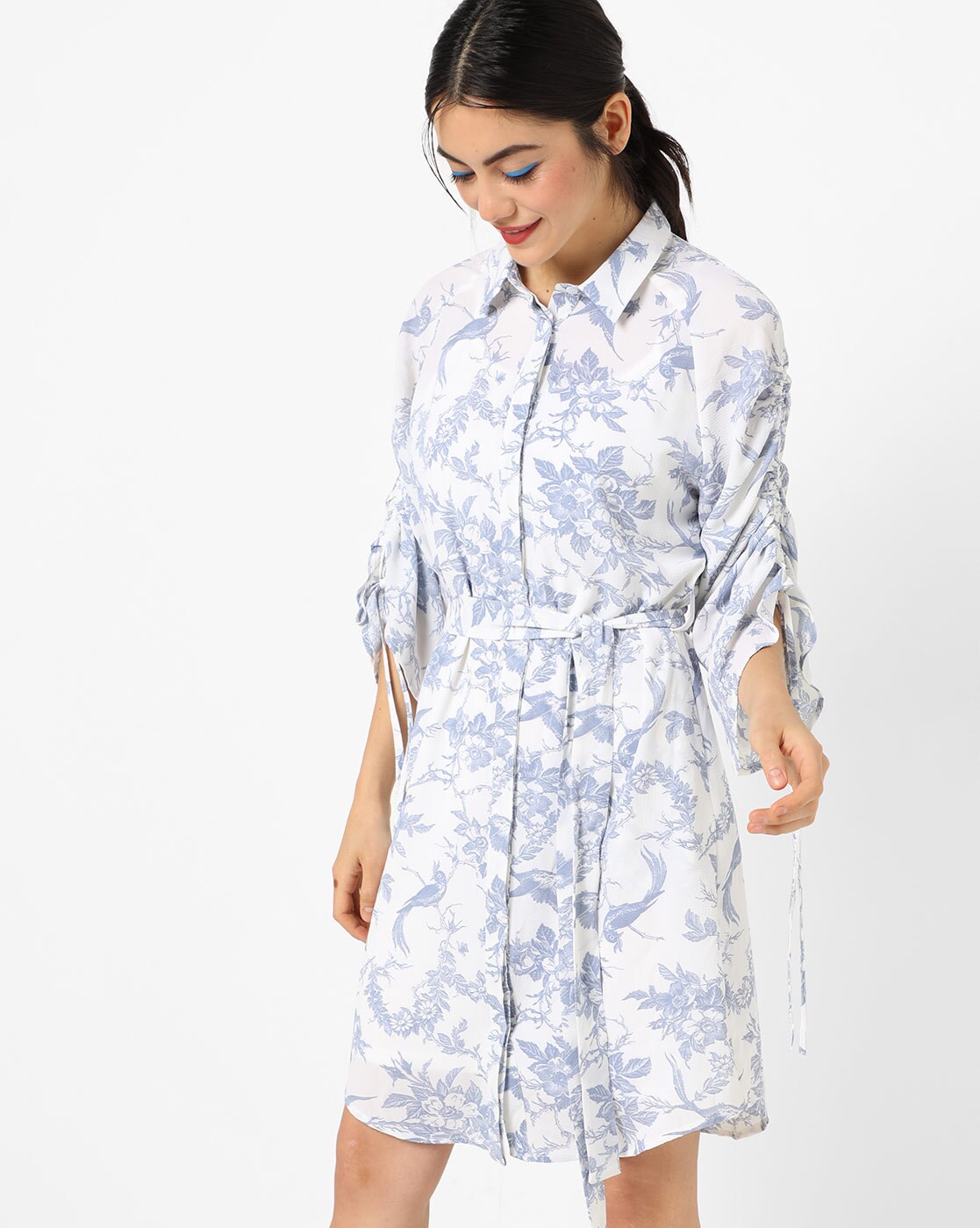 tie up shirt dress