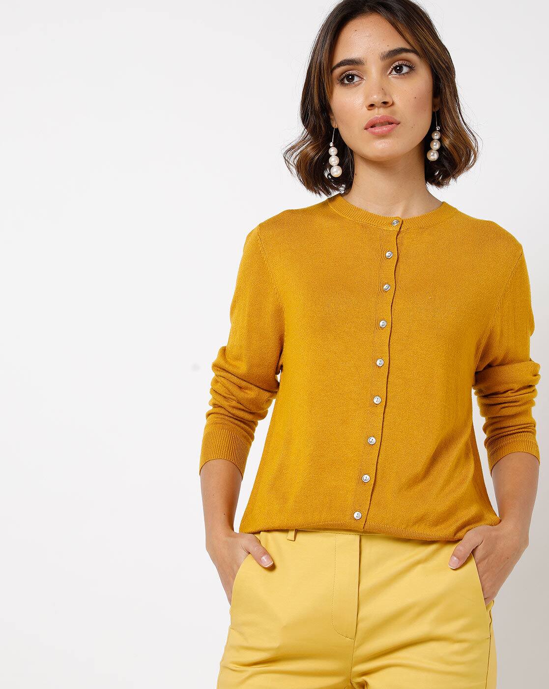 marks and spencer yellow cardigan