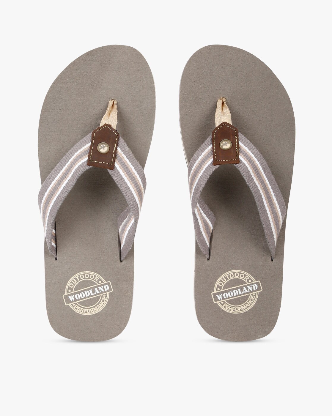 woodland flip flops