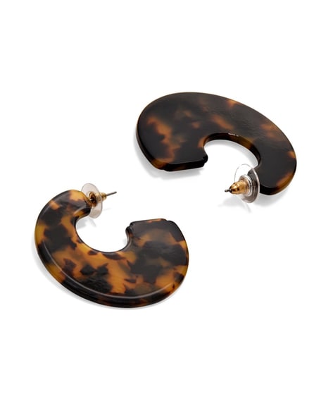 animal print hoop earrings