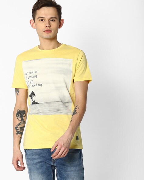 Buy Yellow Tshirts for Men by DNMX Online