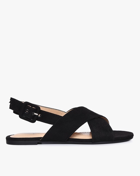 Buy Black Flat Sandals for Women by DEX FLEX by Payless Online