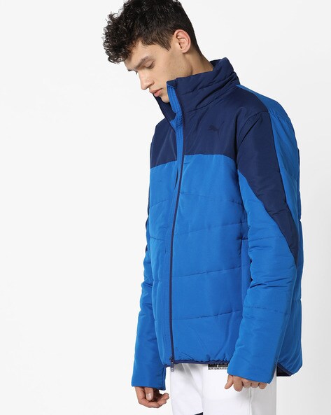 puma blue quilted jackets