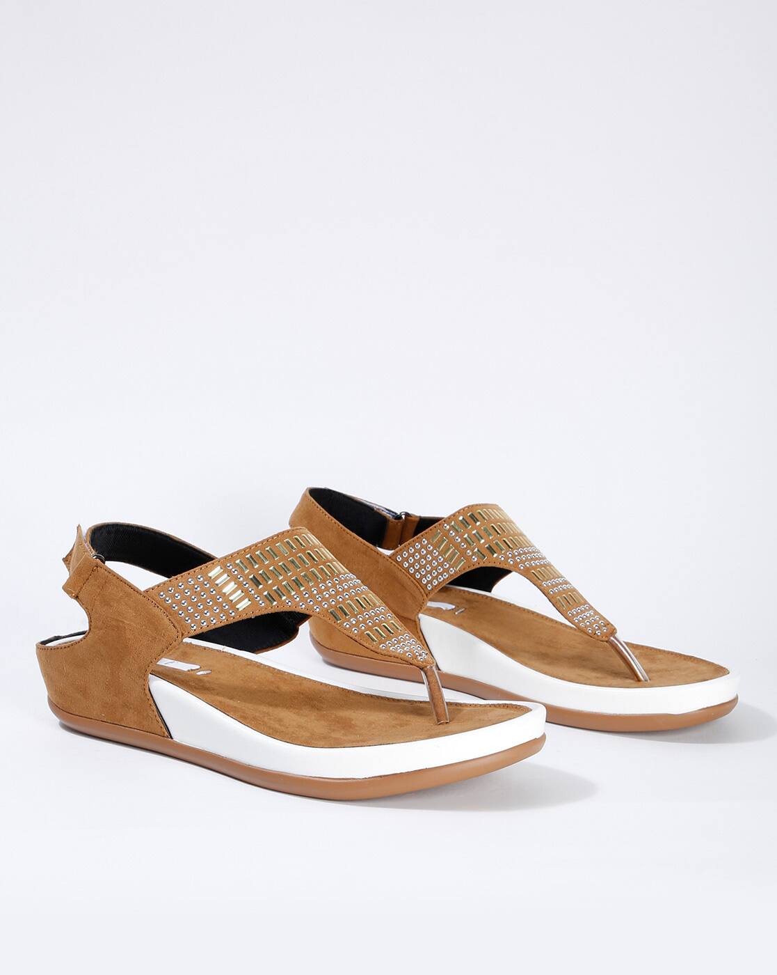 flat sandals with velcro straps