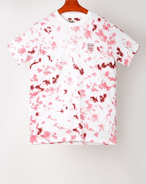 Abstract Print Crew-Neck T-shirt