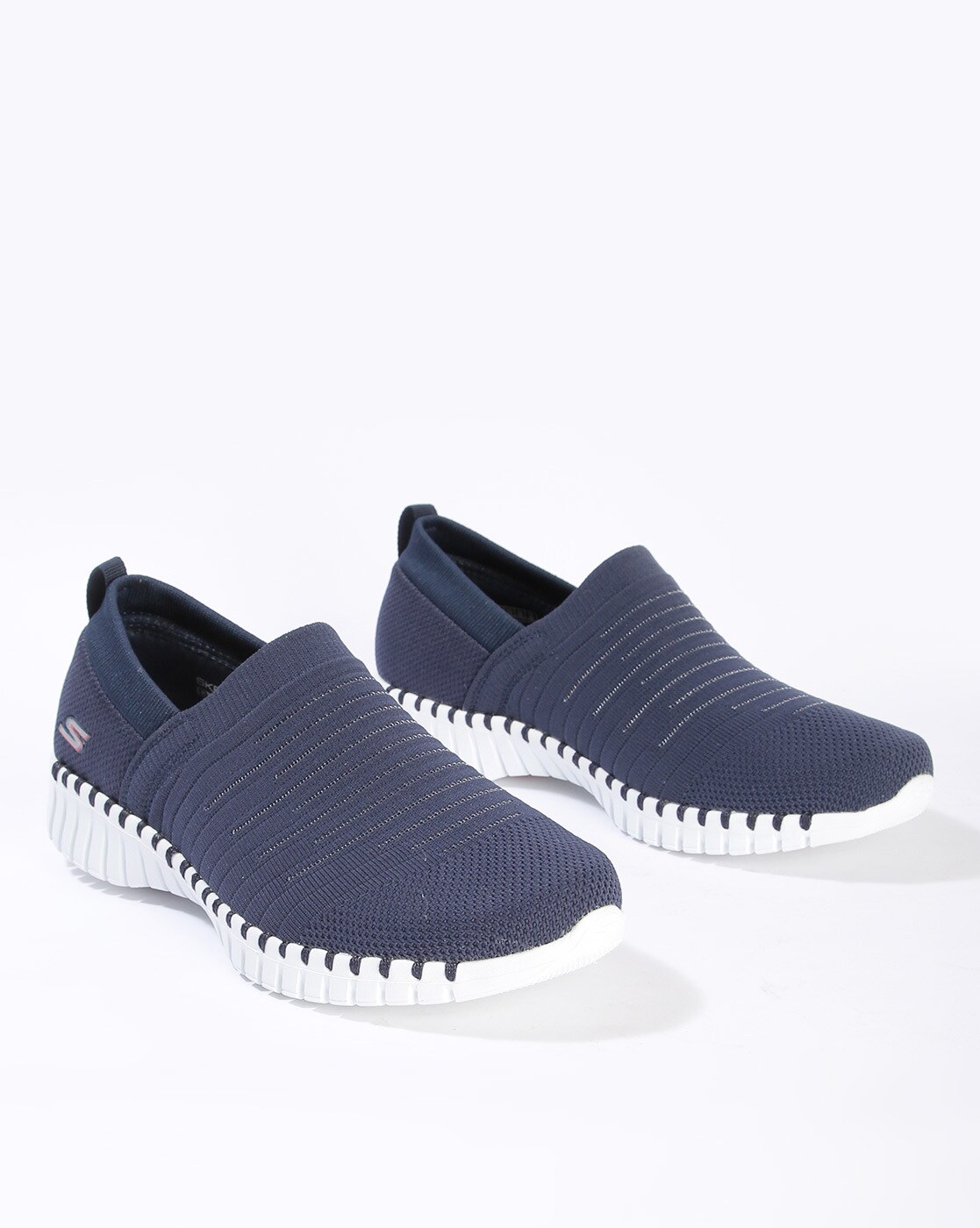 navy blue smart shoes