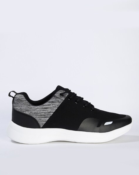 Ajio black sneakers sale