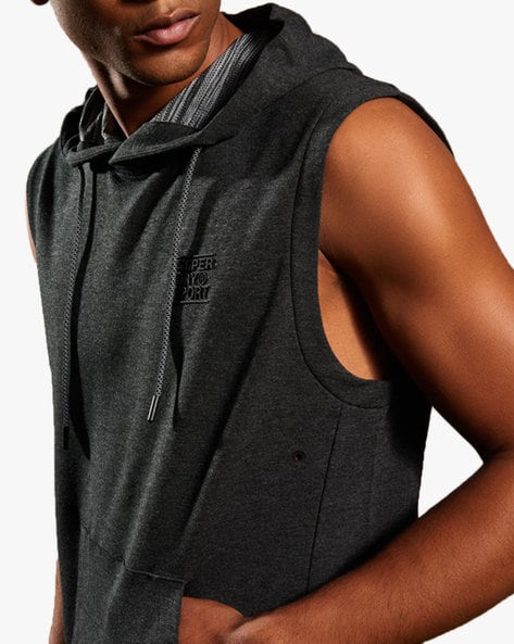 Superdry sleeveless hoodie cheap