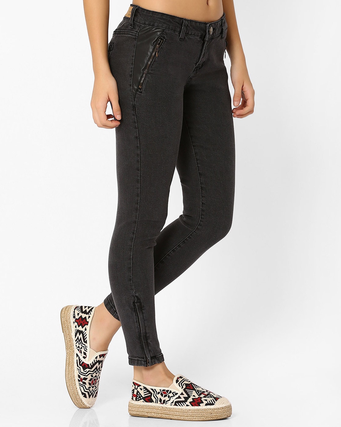 Buy Black Jeans & Jeggings for Women by Marca Disati Online | Ajio.com