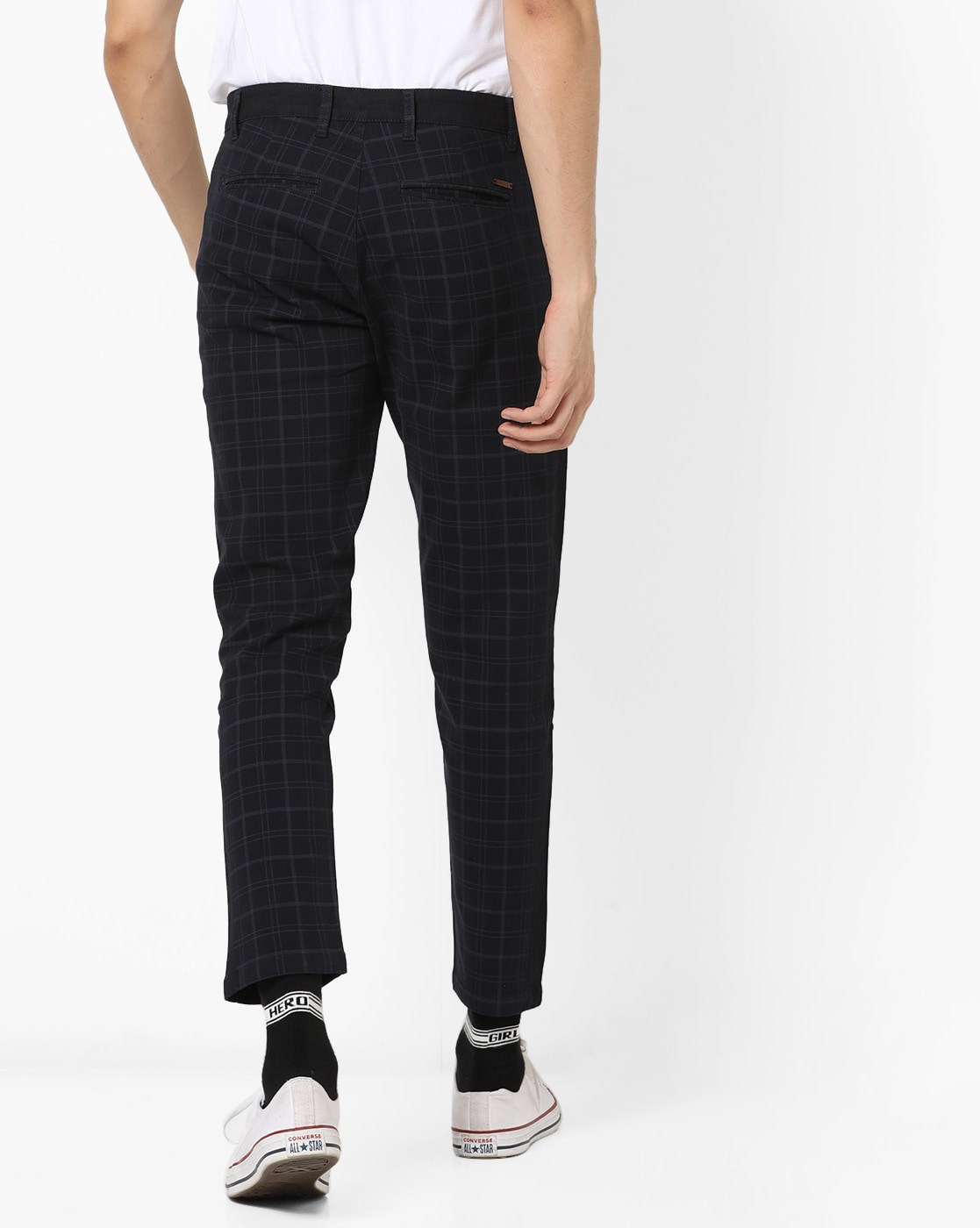 Buy Purple Trousers & Pants for Men by BLACK DERBY Online | Ajio.com