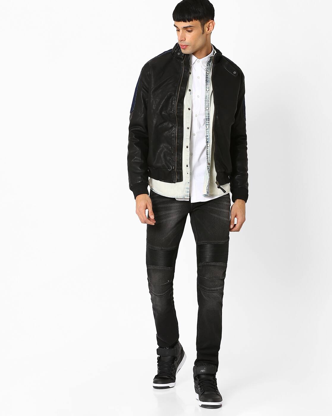 Slim Fit Biker Jacket