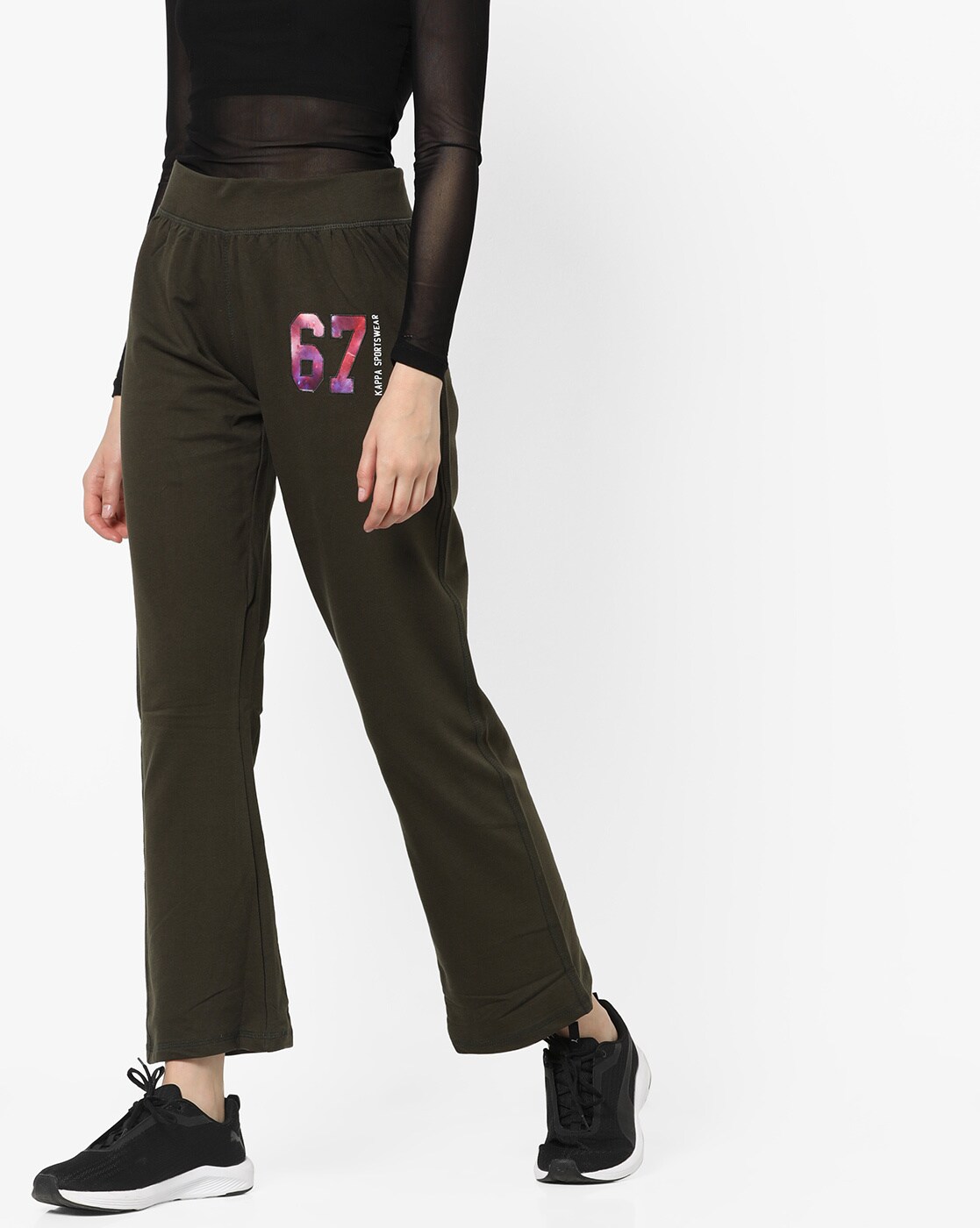 kappa olive track pants