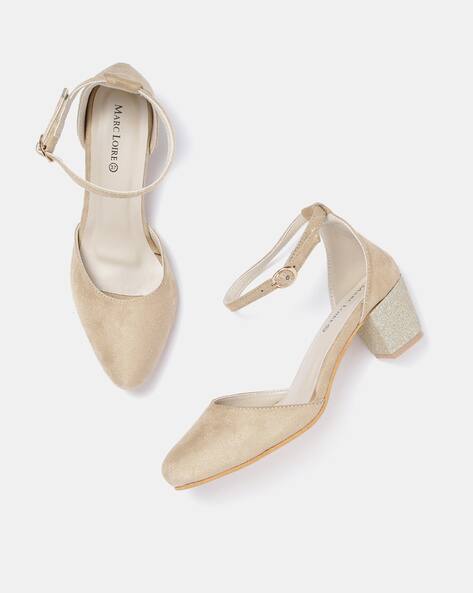 pointed toe chunky heels with ankle strap