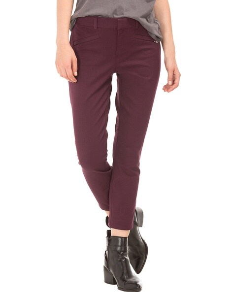Buy Purple Trousers & Pants for Women by GAP Online