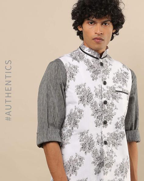 Buy Cream 3-Piece Ethnic Suit for Men by Manyavar Online | Ajio.com