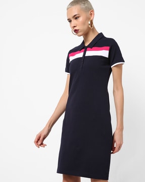 t shirt dress navy blue