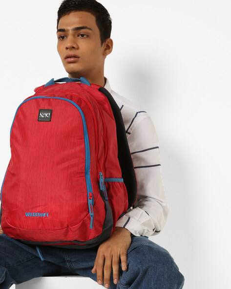 Buy Red Wildcraft Backpack with Adjustable Shoulder Straps | AJIO