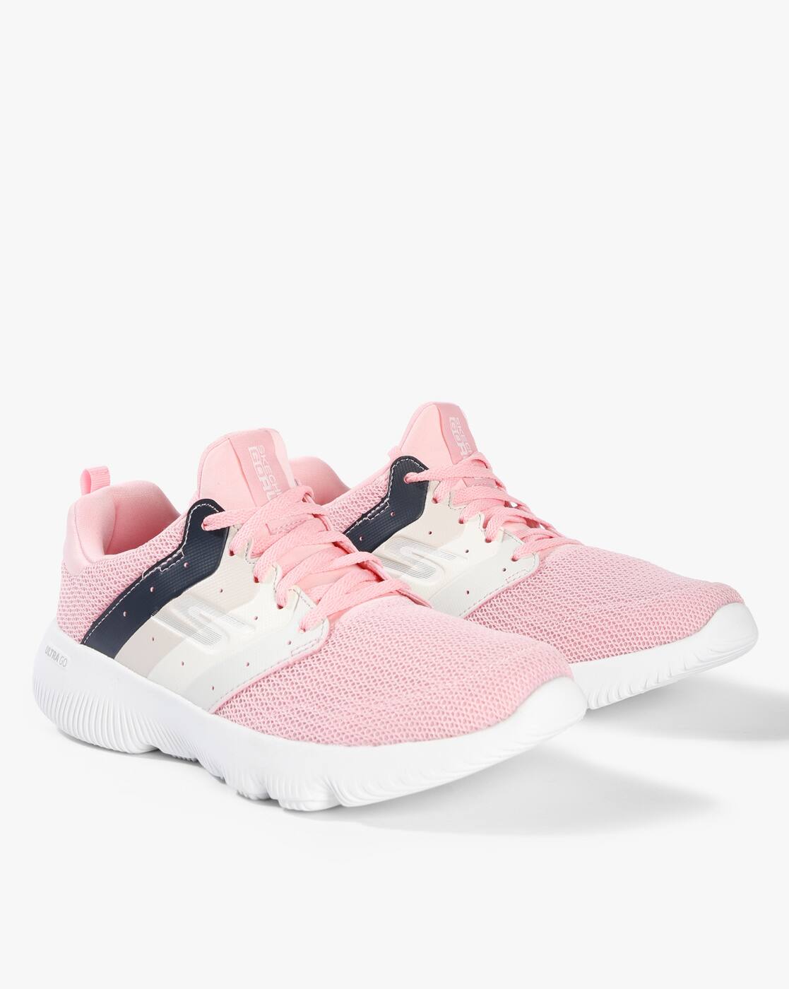 blush pink skechers