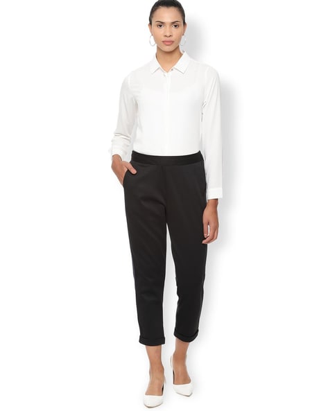 Buy Grey Trousers & Pants for Women by VAN HEUSEN Online