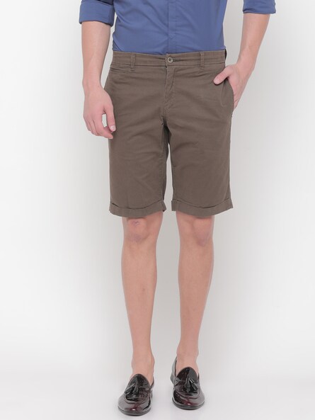 Buy Brown Shorts & 3/4ths for Men by SHOWOFF Online