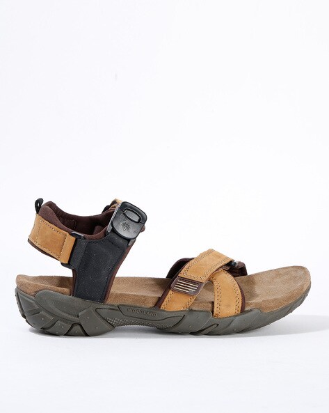woodland men's leather slippers