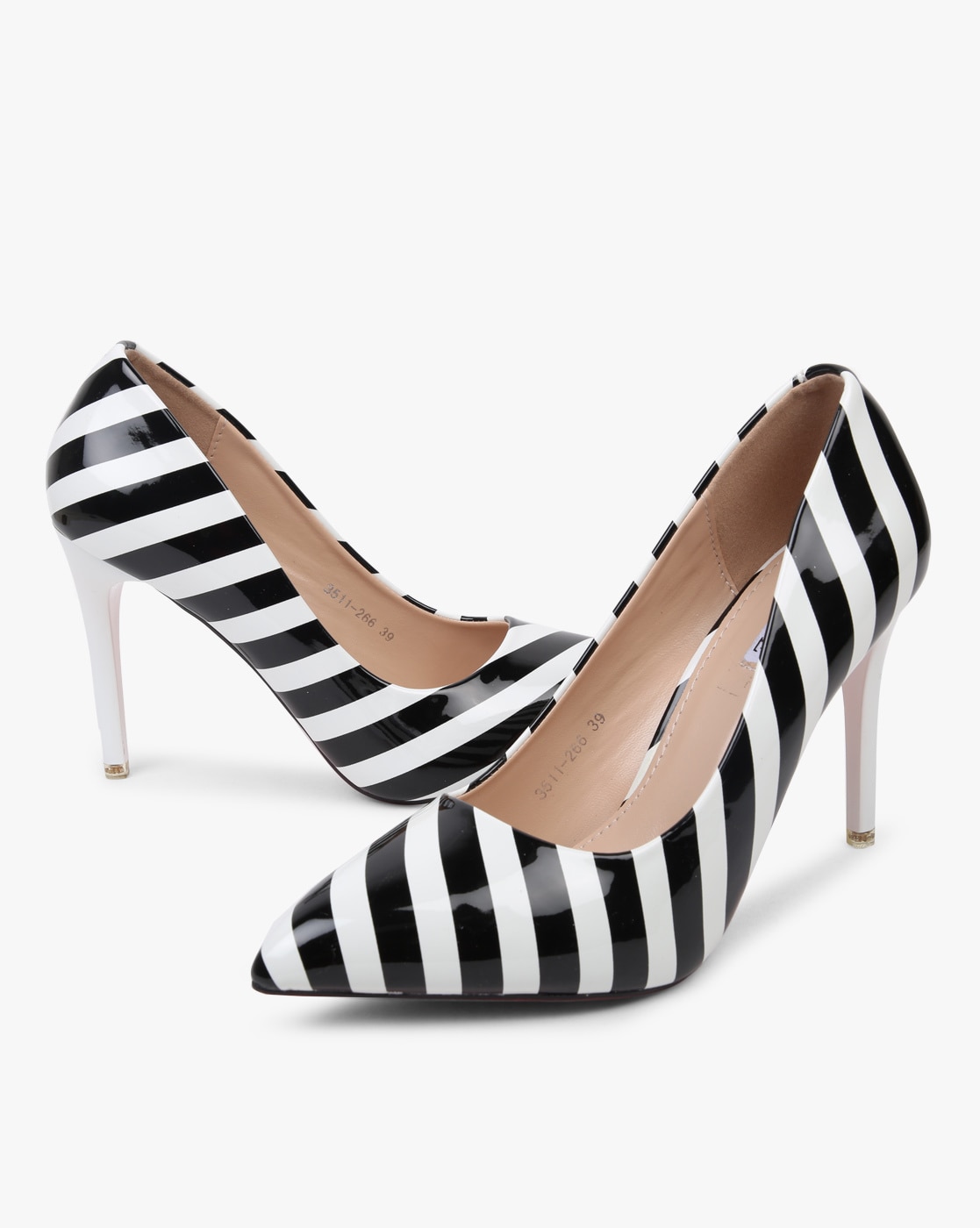 Striped pumps hotsell